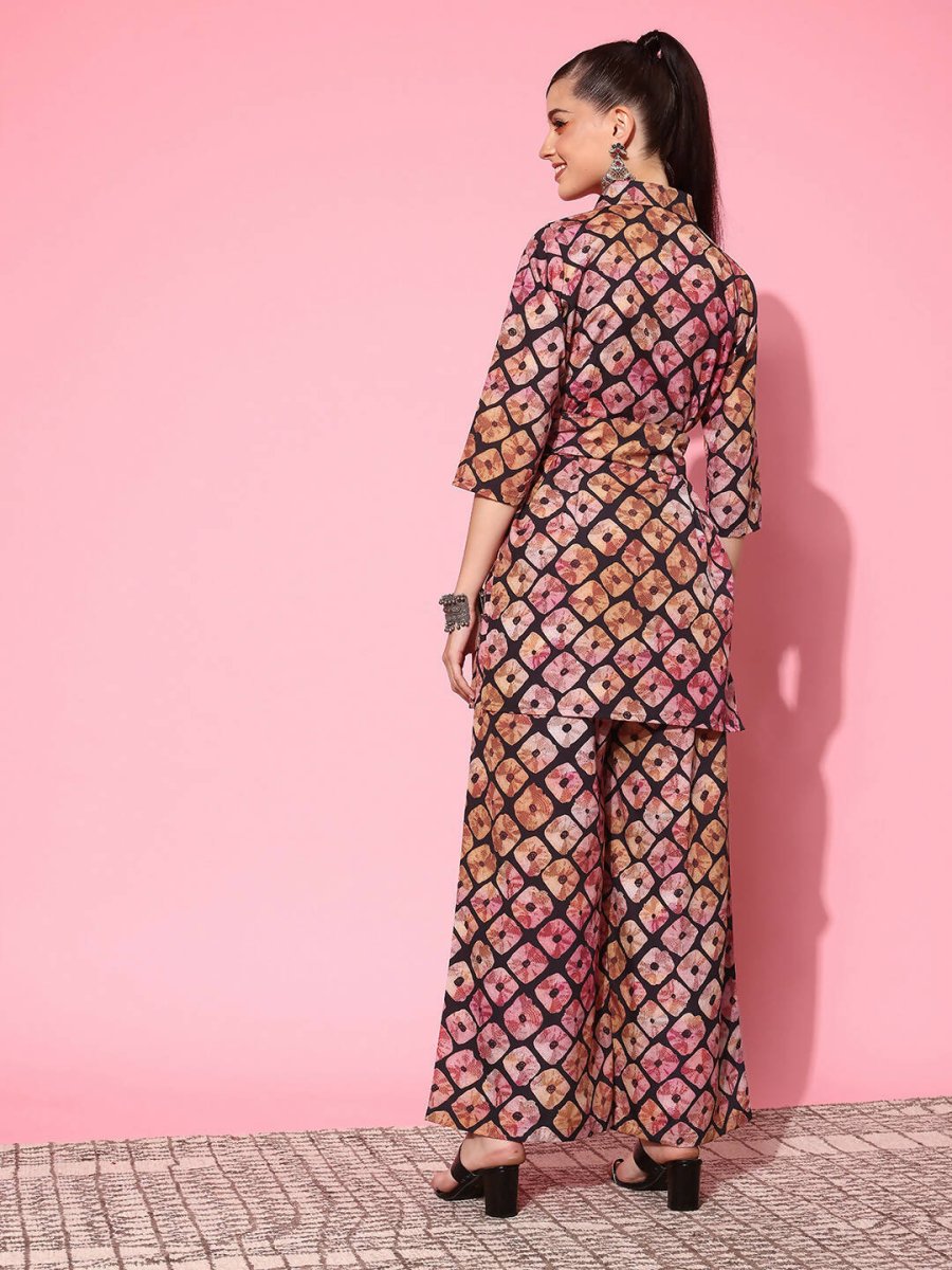 Ahalyaa Women's Traditional Wear Co-ods - Black