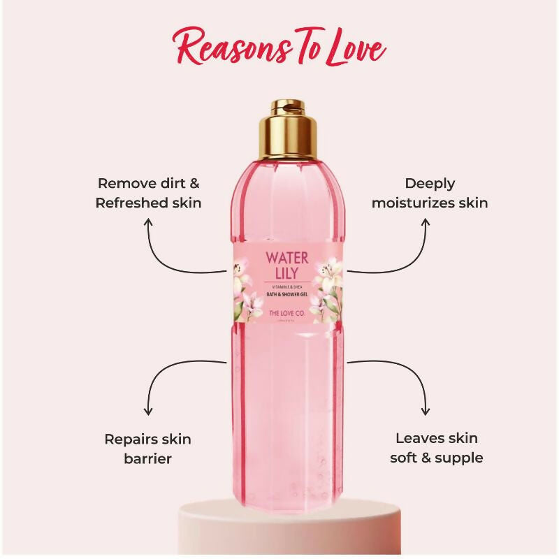 The Love Co. Water Lily - Vitamin E & Shea Bath & Shower Gel