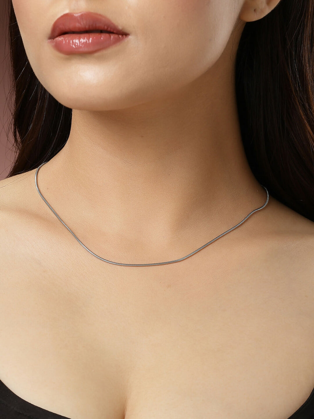 NVR Women's Set of 2 Silver & Gold Rhodium-Plated Minimal Chain