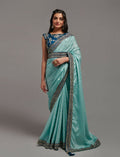 PR Fashion Sky Chinon Embroidery Lace Saree