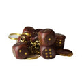 Yuvagrow Wooden Dice Key Chain