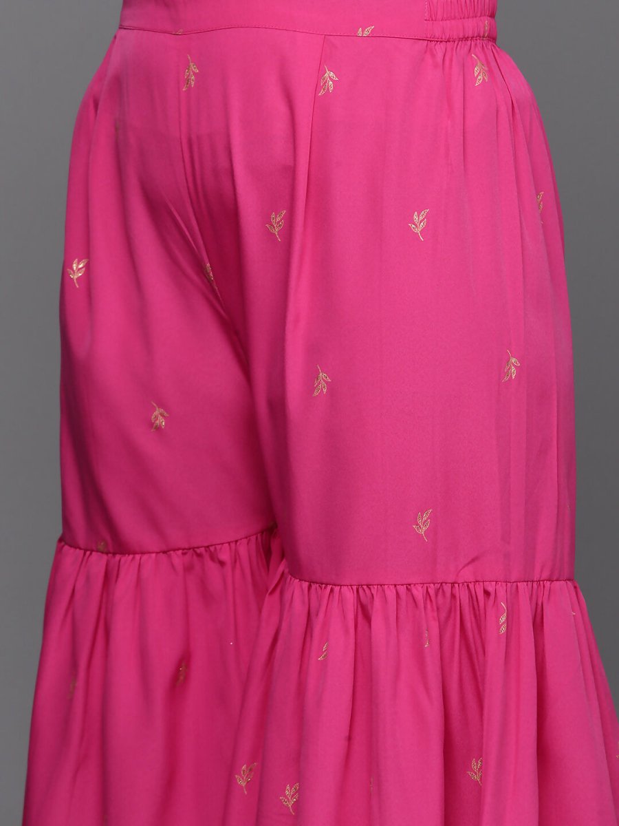 Ahalyaa Women's Traditional Wear Co-ords - Pink