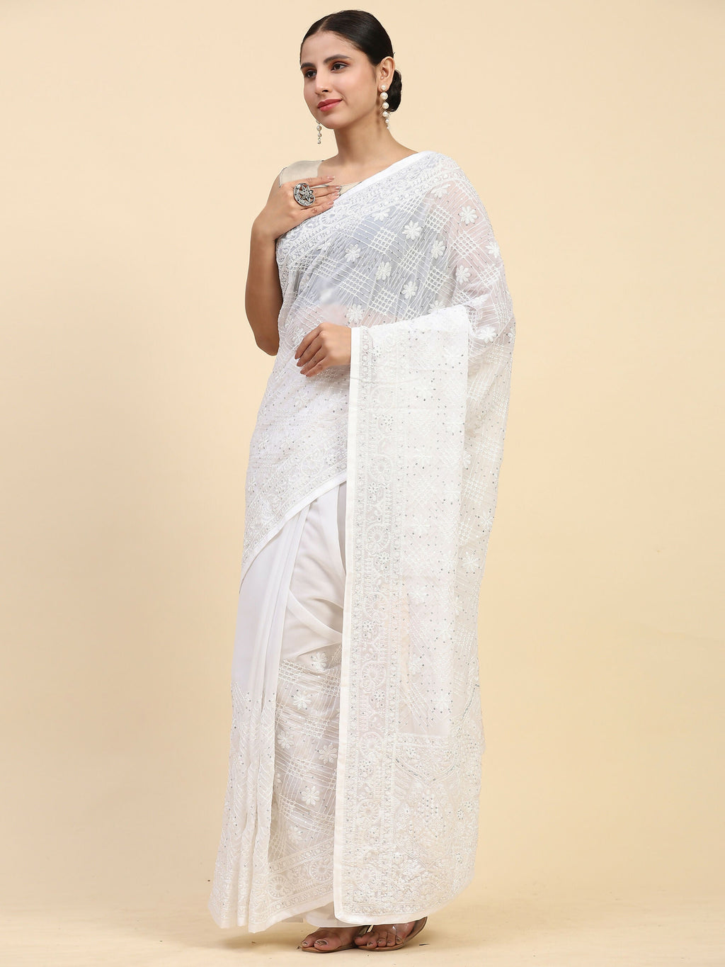 Vamsee Hemangi Georgette Saree