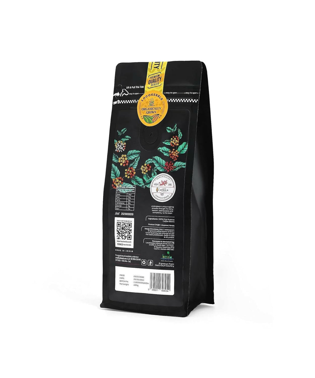 LocoKerala Western Ghats American Roast Arabica Whole Bean Coffee