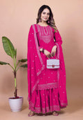 Lehenga Mart Designer Sharara Suit for women - Pink