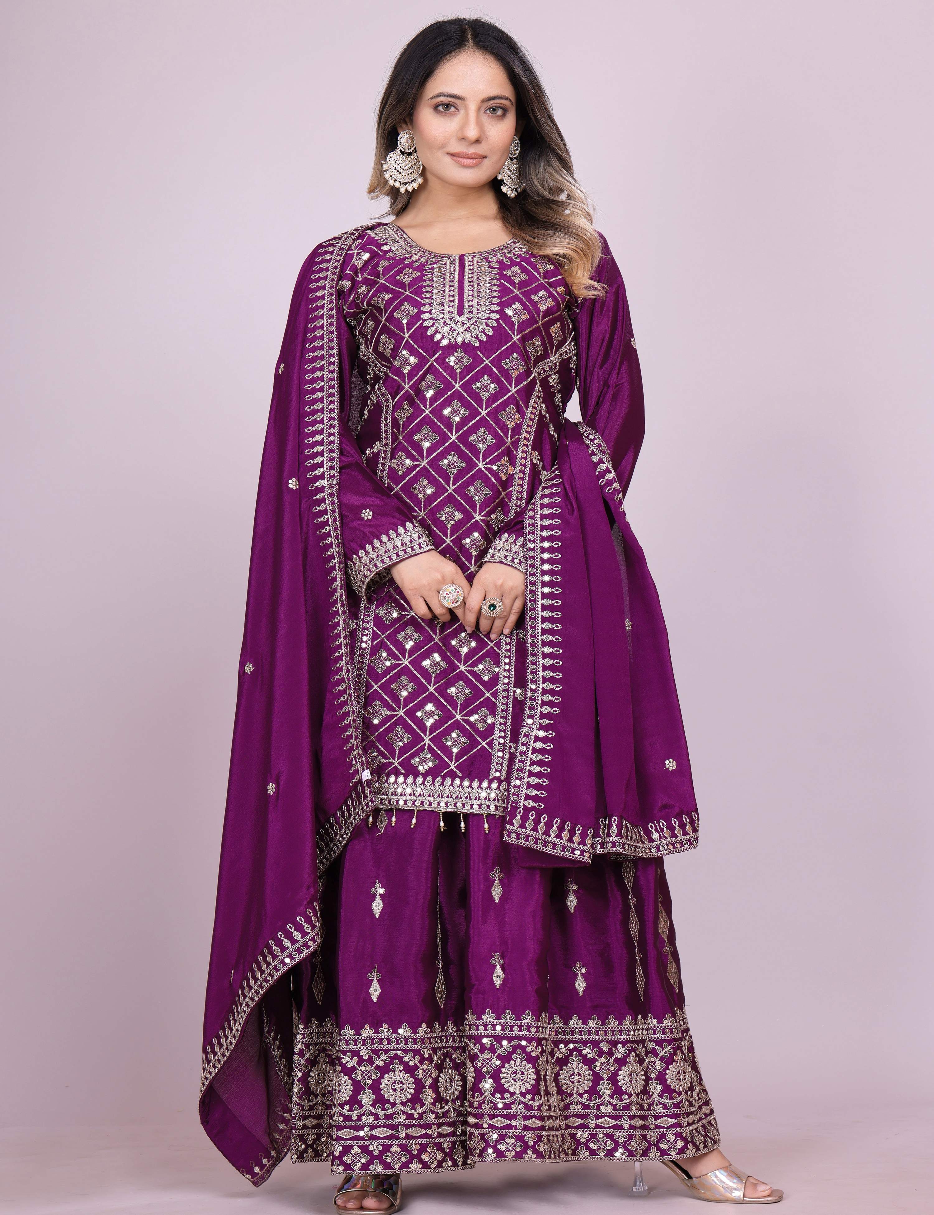 Lehenga Mart Designer Lehenga Suit for women - wine