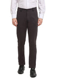 Jainish Men's Brown 4-Way Lycra Tapered Fit Trousers ( FGP 269Brown )