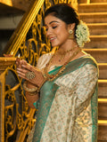 Shree Shyam Fashion Rajvastra Sea Green Banarasi Silk Saree