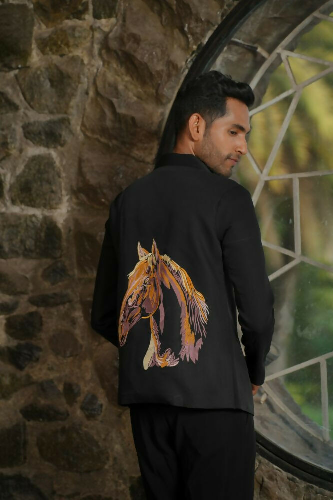 Stirrup Black Shacket by Hilo Design