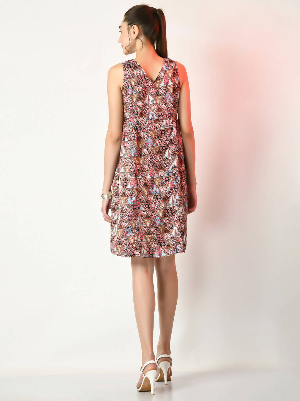 Myshka Women's Multi A-Line Printed Dress