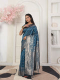 Shree Shyam Fashion Lichi Silk Light Pink Saree