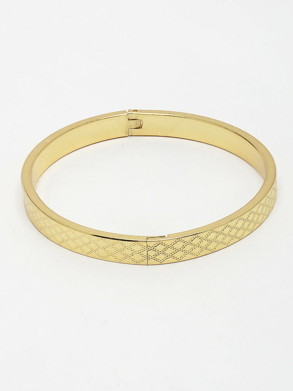 NVR Men's Set of 2 Gold & Black Rhodium-Plated Stainless Steel Kada Bracelet
