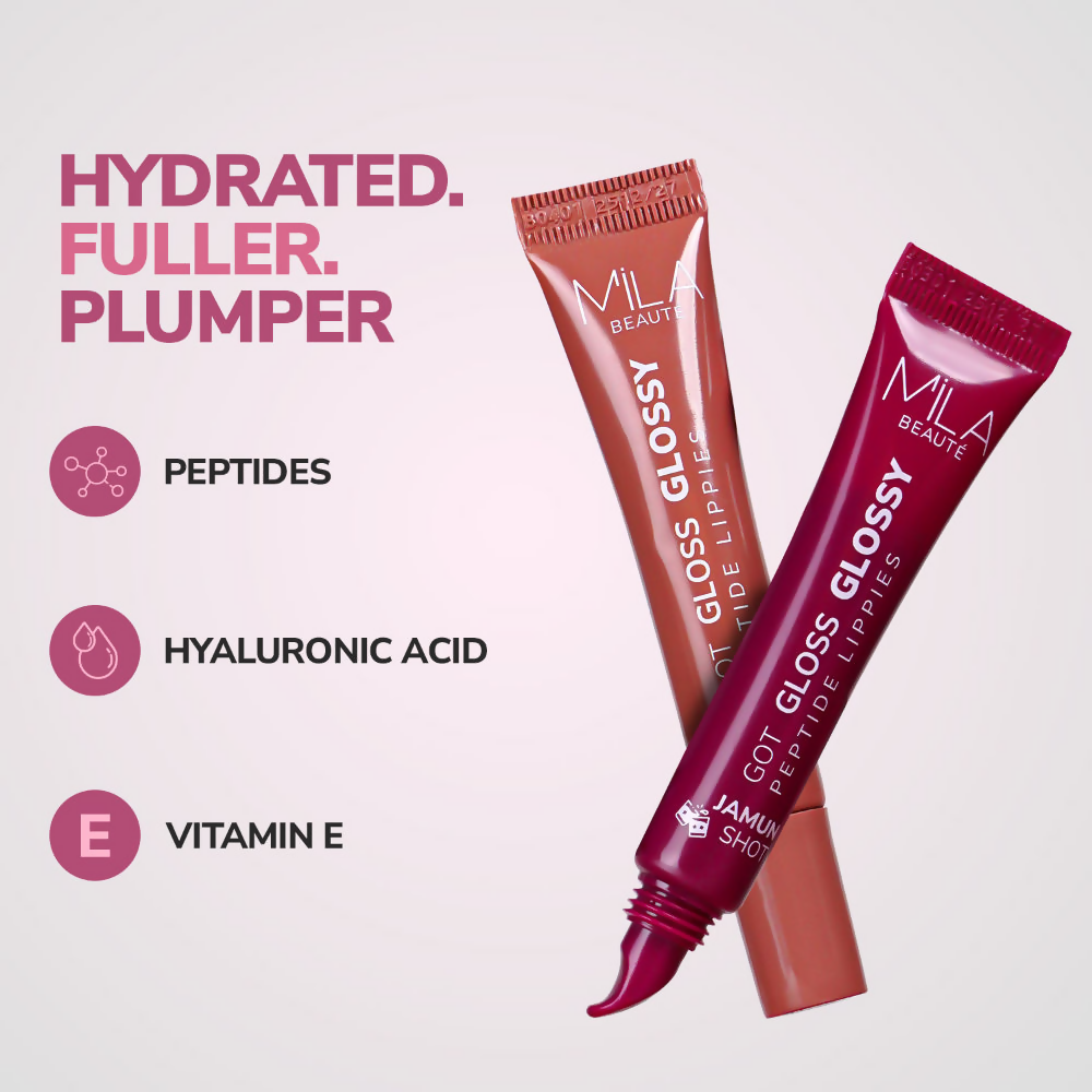 Mila Beaute Got Gloss Peptide Lippies - Jamun Shot