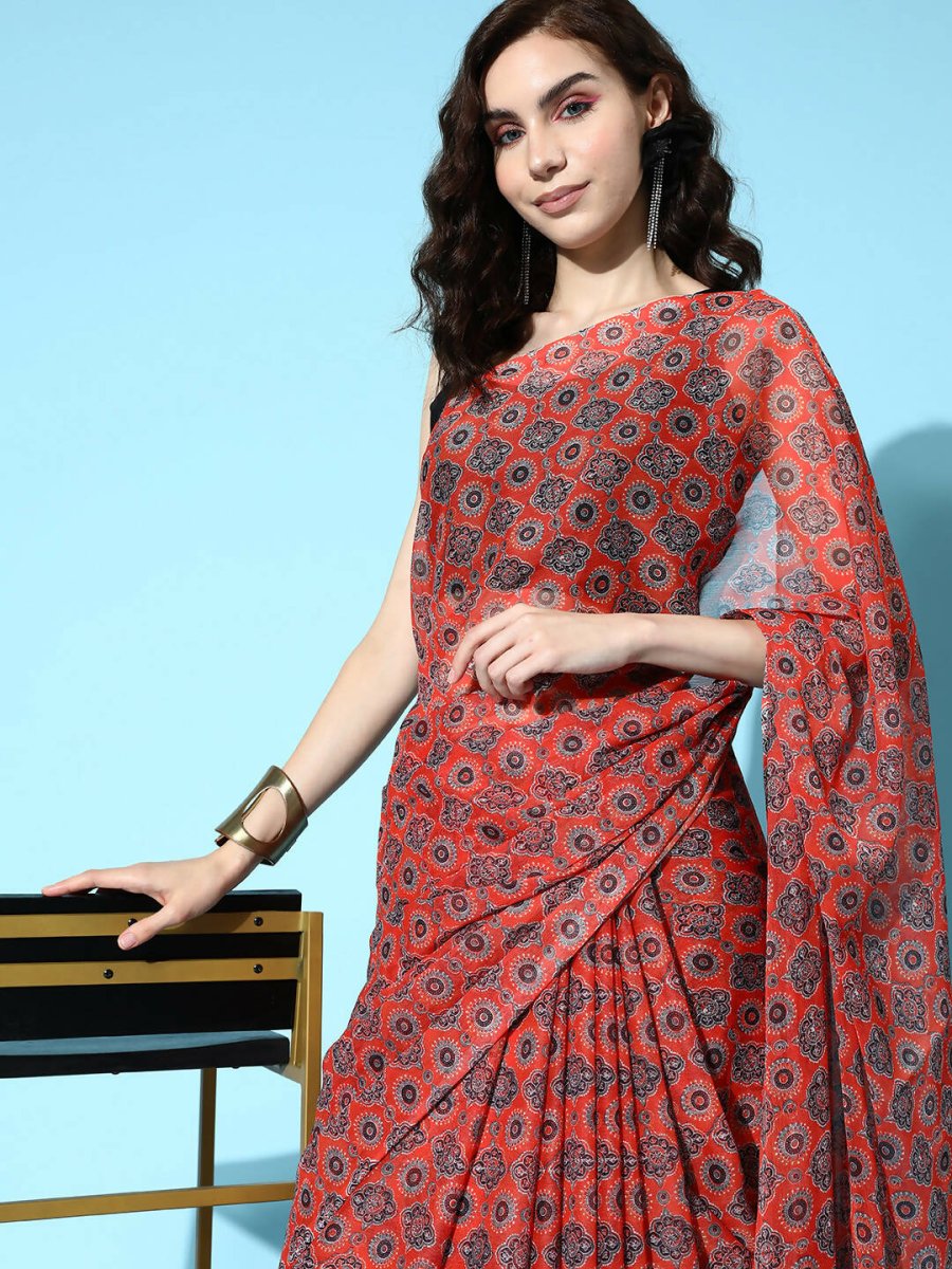 Ahalyaa Women's Traditional wear Saree - Mustard