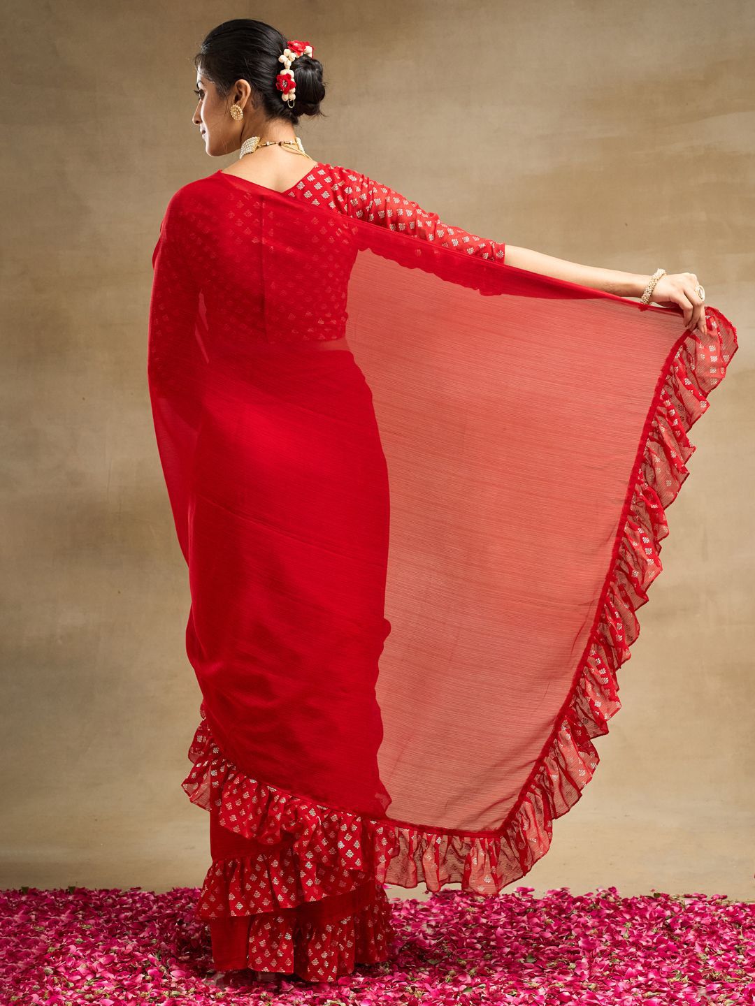 kasee Poly Chiffon Saree