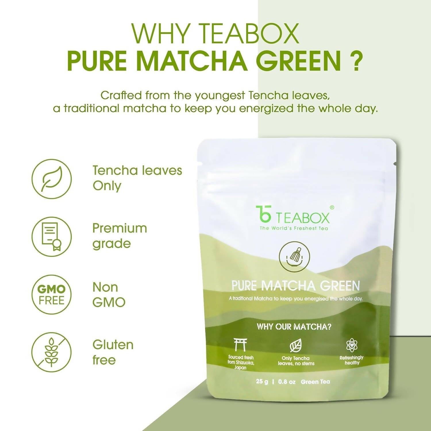 Teabox Pure Matcha Green Tea Powder