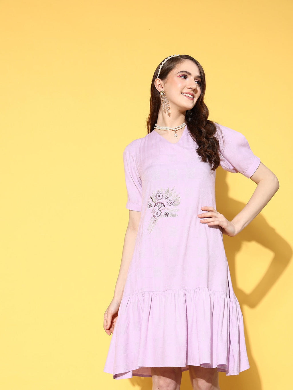 Yufta Floral A-Line Dress