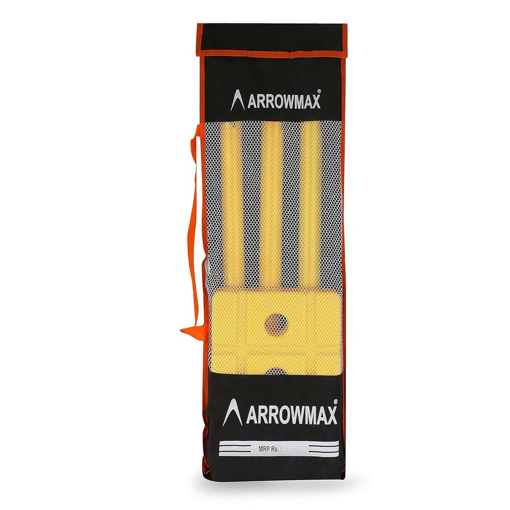 India Best Heavy Plastic Cricket Stumps Set with Bag