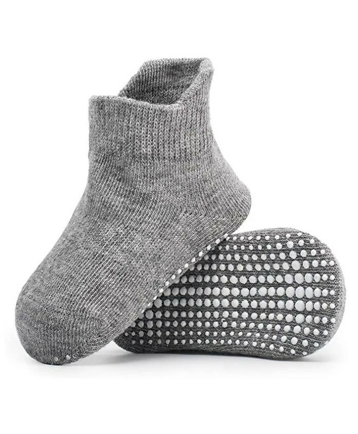 AHC Baby Boy's & Baby Girl's Ankle Length Anti Slip Socks