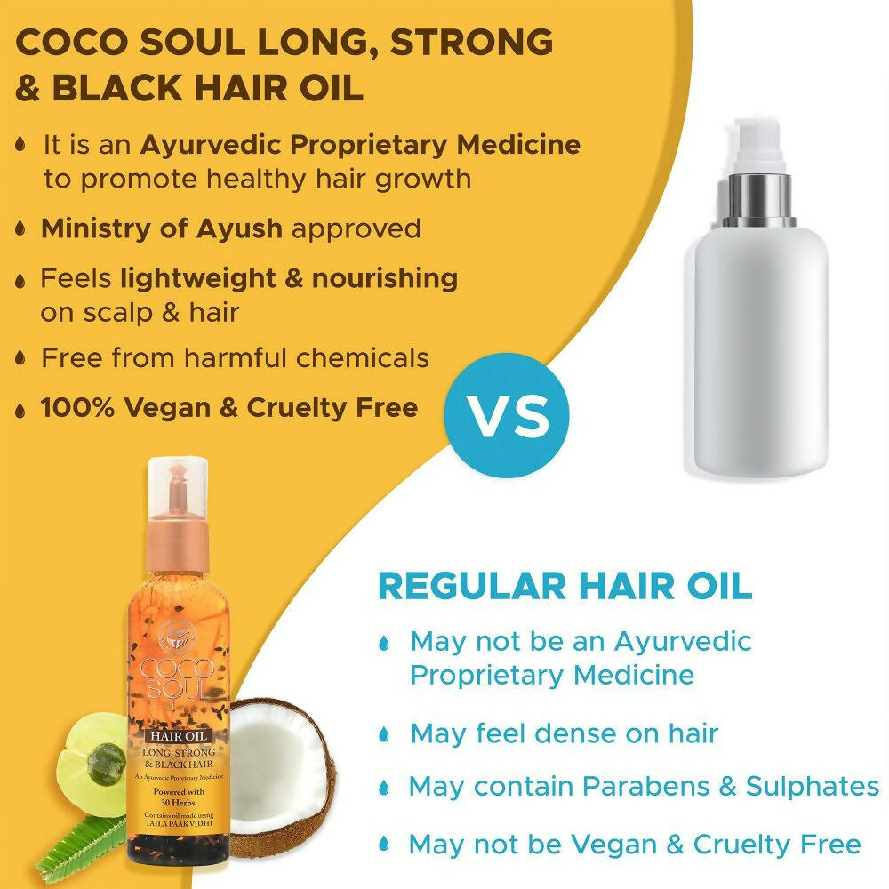 Coco Soul Hair Oil – Long Strong & Black