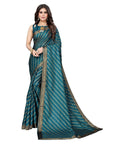 Vamika Dola Silk Rama Green Lace Border Bollywood Style Saree (SUCHI RAMA)