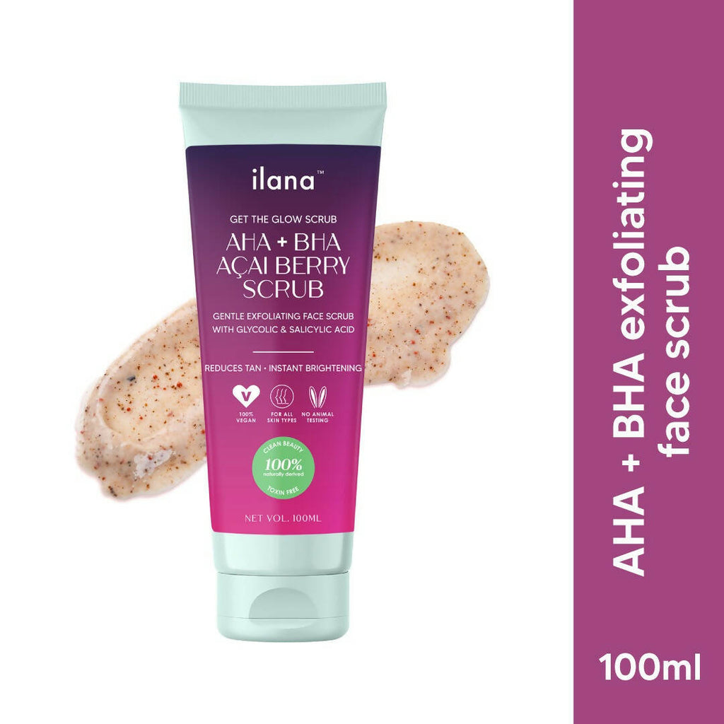 Ilana Get The Glow - AHA BHA Gentle Exfoliating Cream Face Scrub