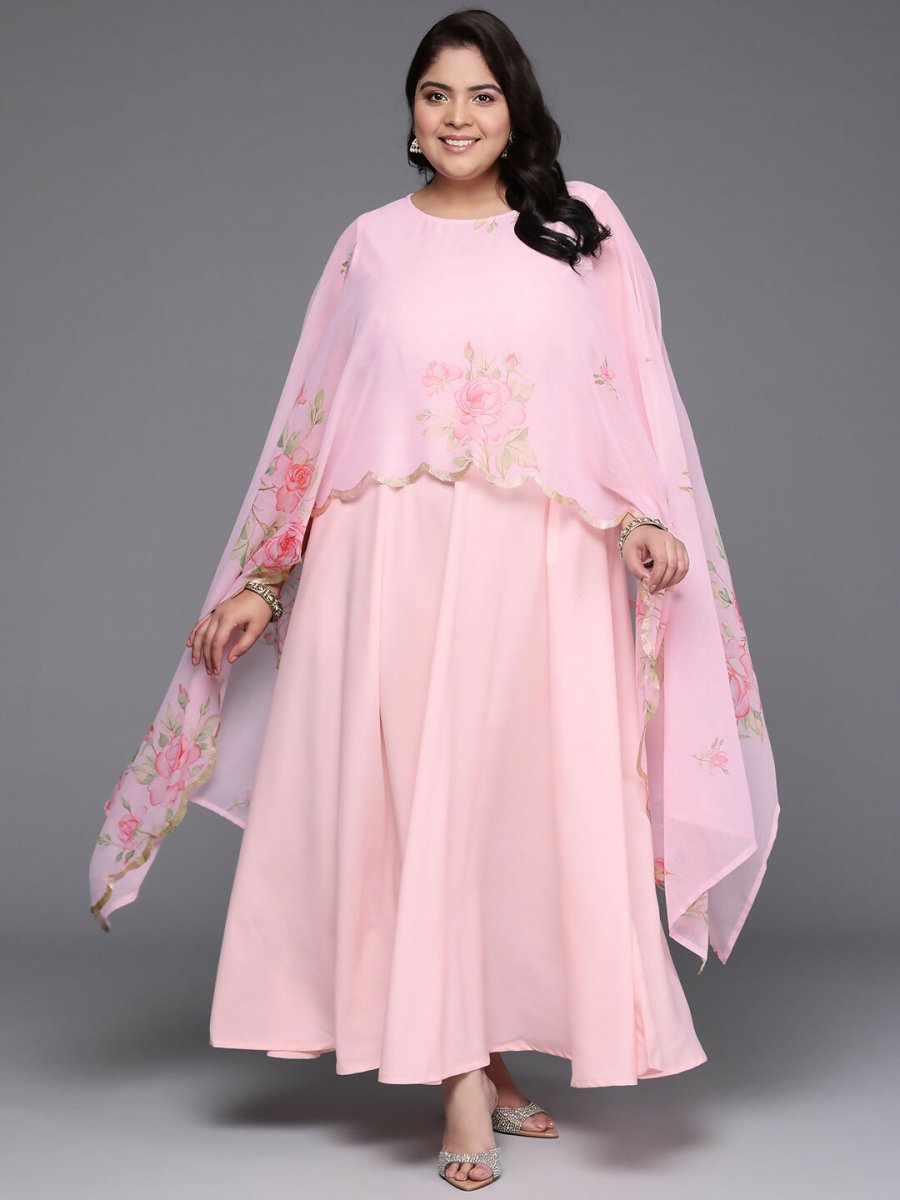 Ahalyaa Women's Traditional wear Ethnic Dress - Pink