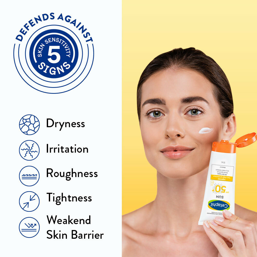 Cetaphil Sun SPF 50 Light Gel Mineral Base For Normal, Dry & Oily Skin
