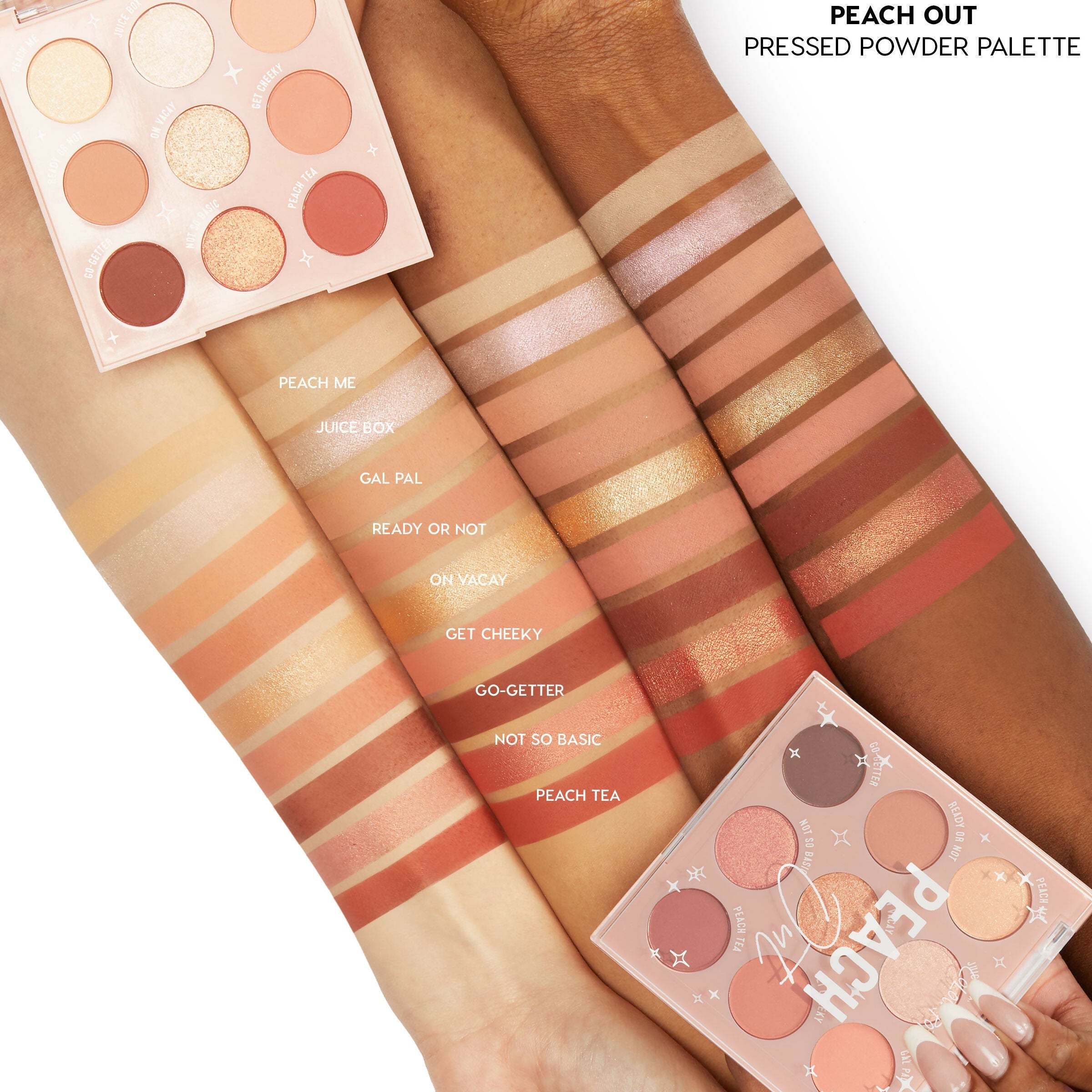 ColourPop 9pan Pressed Powder Palette - Peach Out