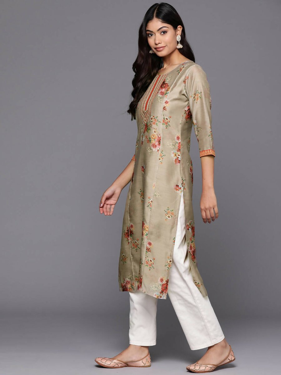 Ahalyaa Women's Traditional wear Kurta - Tan