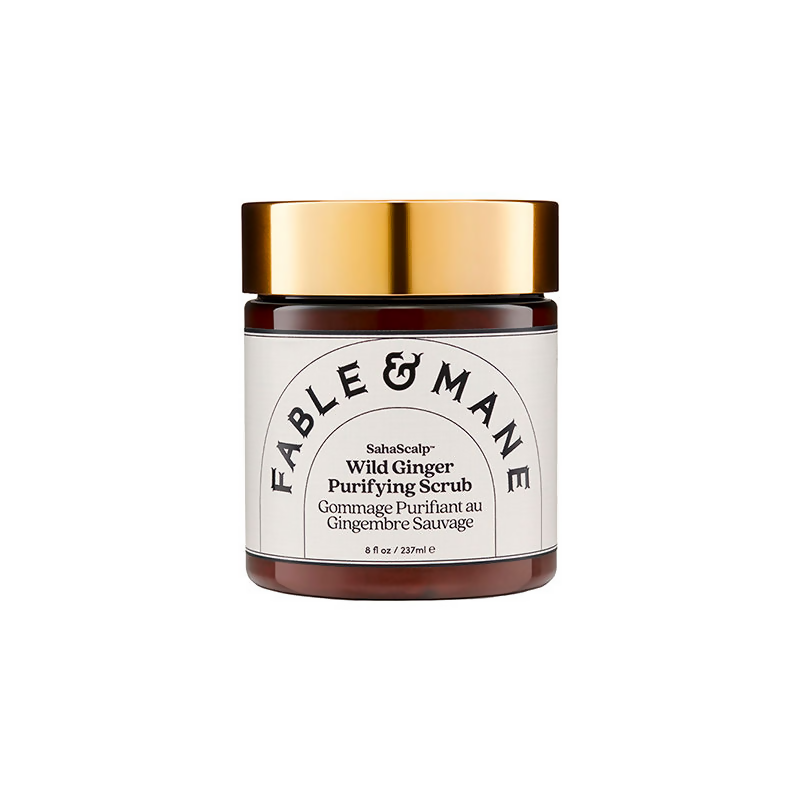 Fable & Mane Sahascalp Purifying Scrub To Gently Exfoliate Scalp With Wild Ginger&Pink Himalayan Salt
