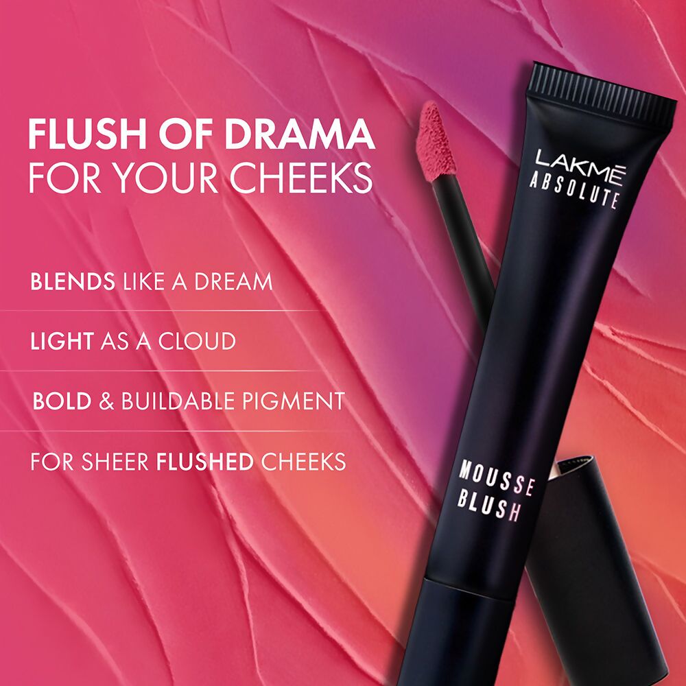 Lakme Absolute Mousse Blush - Pink Rose