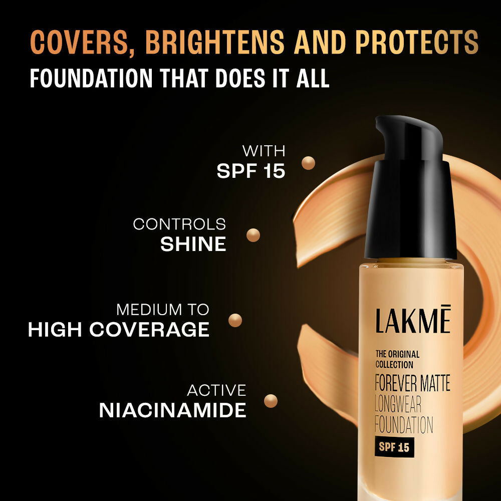 Lakme Forever Matte Longwear Foundation - Natural Coral