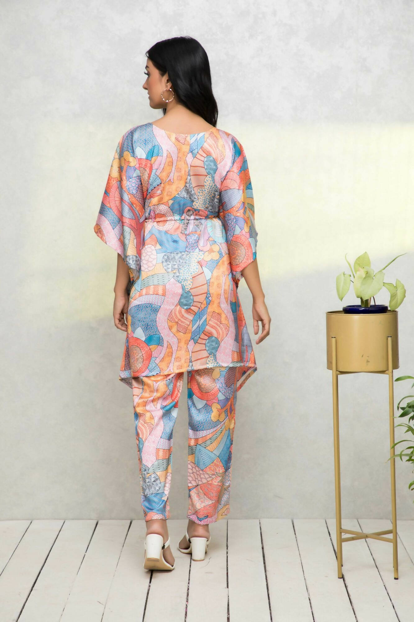 Myshka Multi - Printed Women Bling & Sparkly Co-Ords