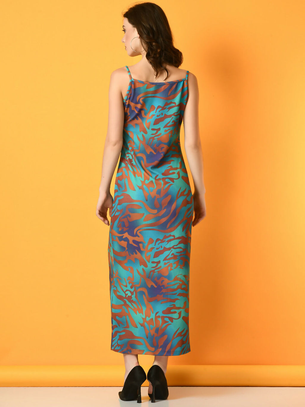 Myshka Women's Multi Printed Party Dress