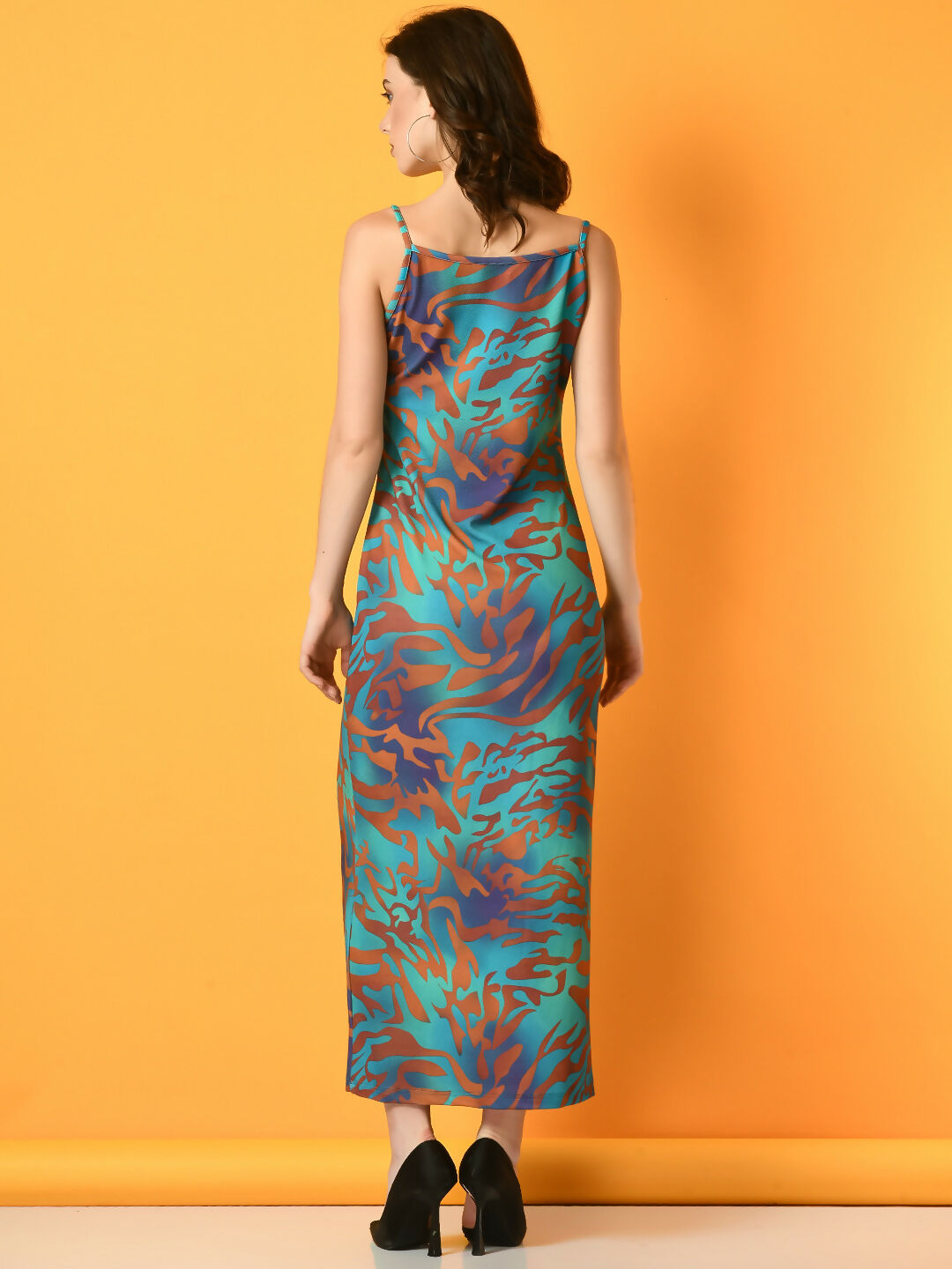 Myshka Women's Multi Printed Party Dress