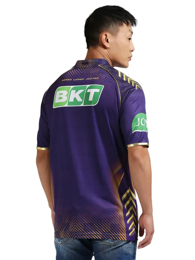 Kolkata Knight Riders Men Purple Printed Half Sleeves Jersey IPL, T20