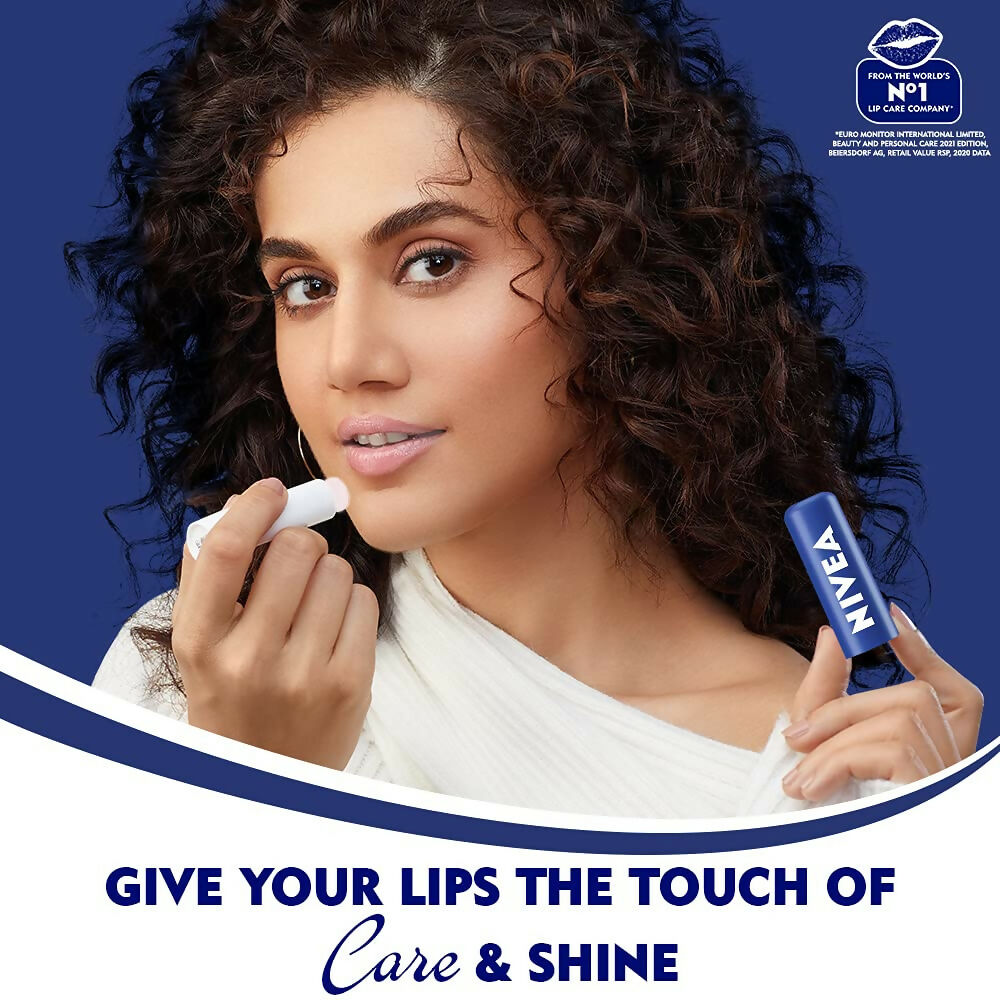 Nivea Original Care & Active Care Lip Balm Combo - 24 H melt-in moisture
