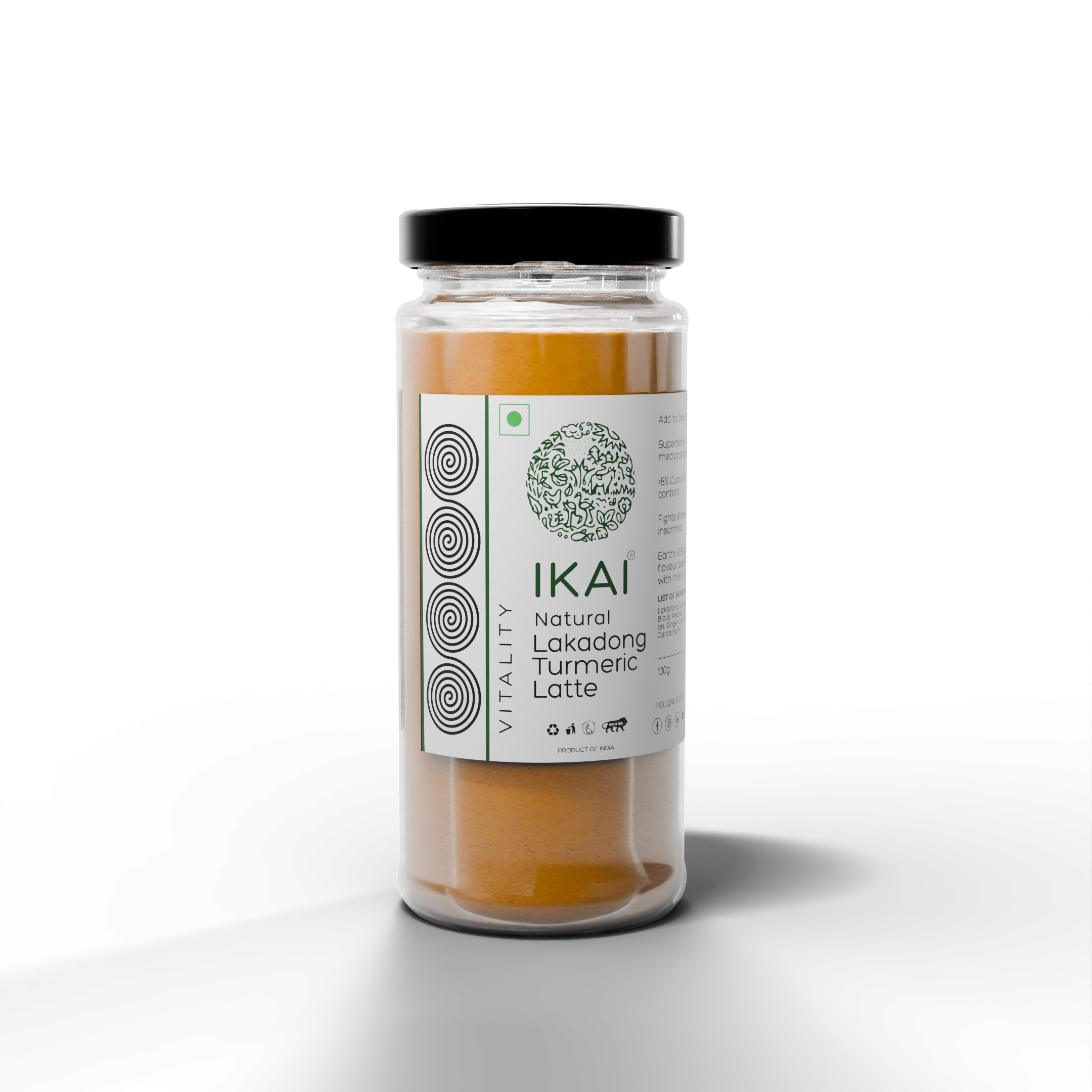 IKAI Natural Lakadong Turmeric Latte (Haldi Doodh)