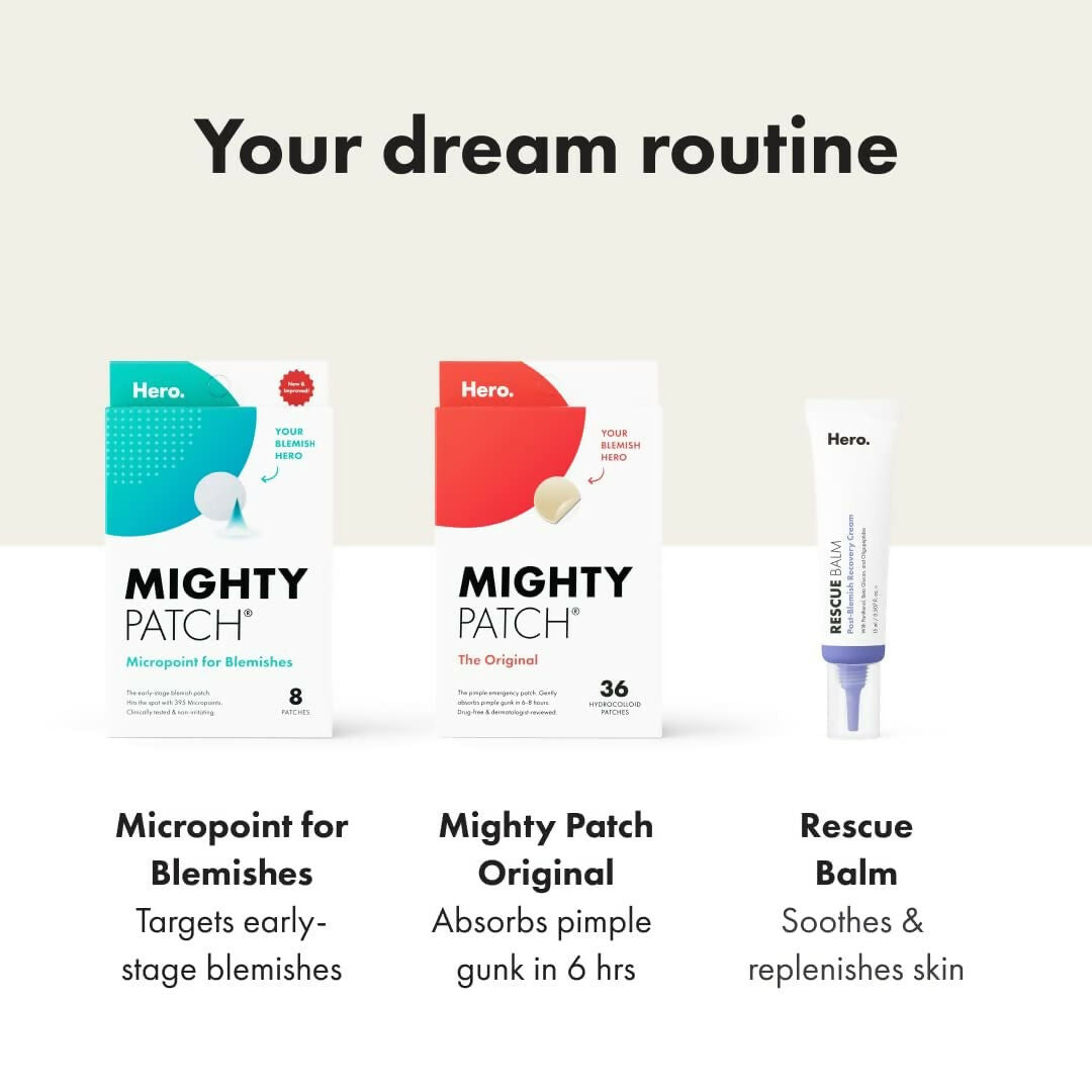 Mighty Patch Mighty Hero Cosmetics Patches Hydrocolloid Acne Absorbing Spot Dot