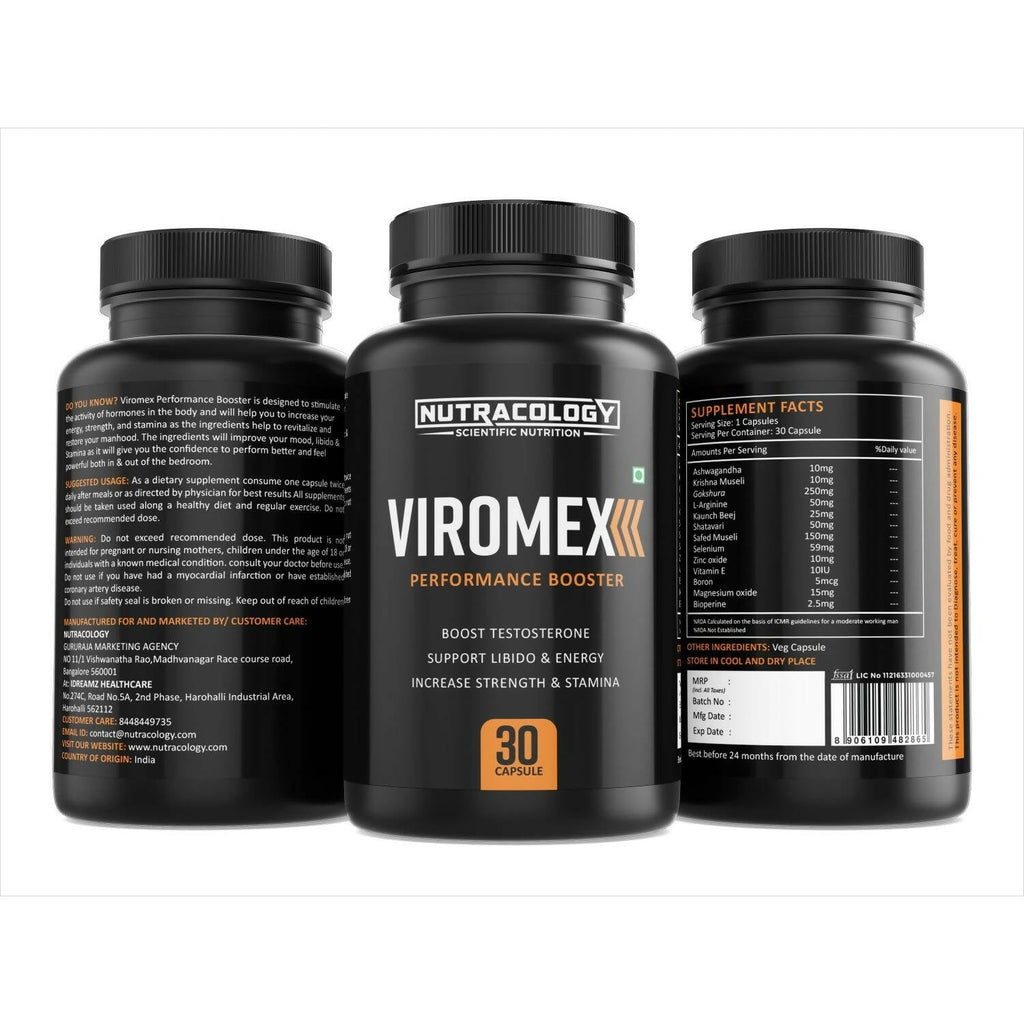 Nutracology Viromex Capsules For Strength, Stamina & Energy