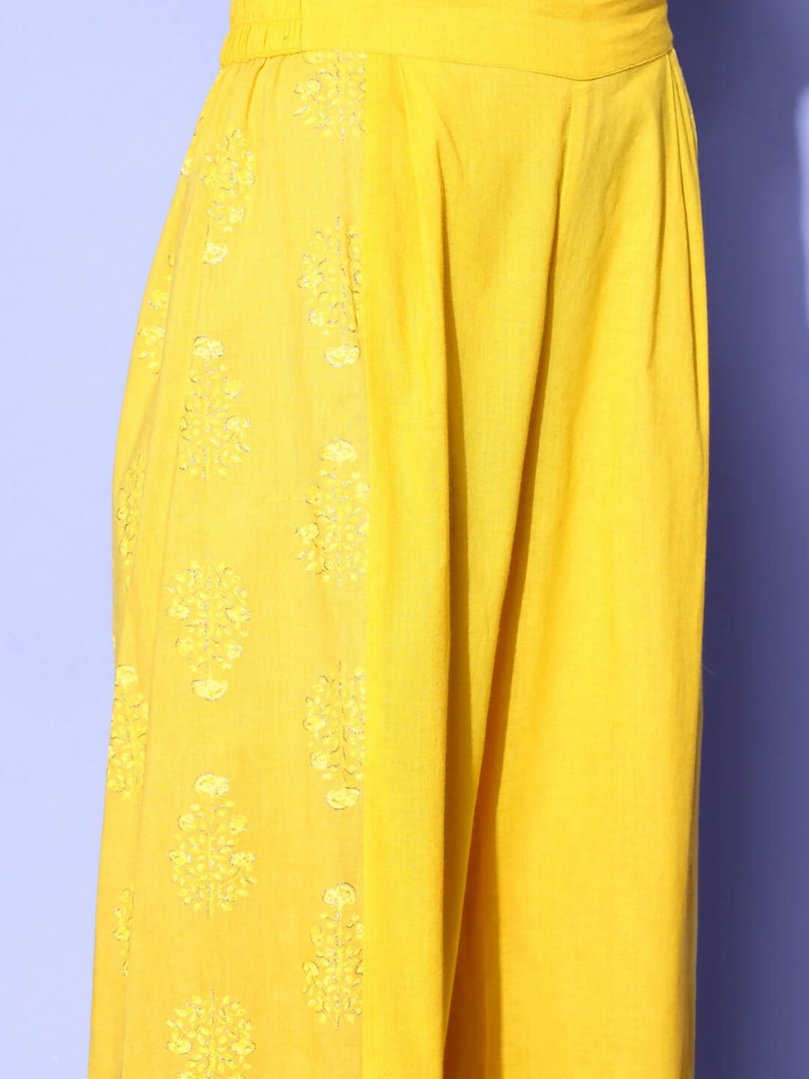 Ahalyaa Women's Traditional Wea Co-ods - Mustard