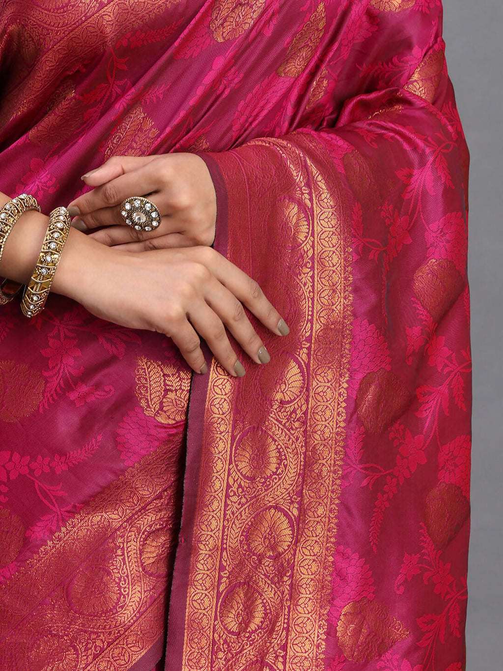 Shree Shyam Fashion Silk Pink Saree