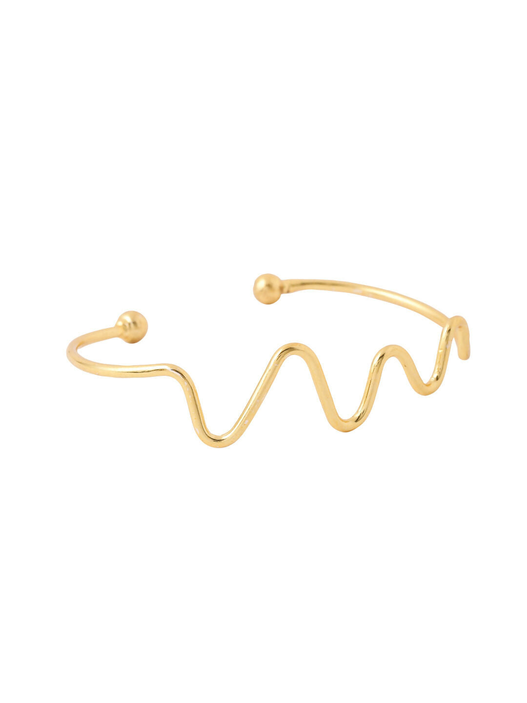 NVR Women Gold-Polished Adjustable Kada Bracelet