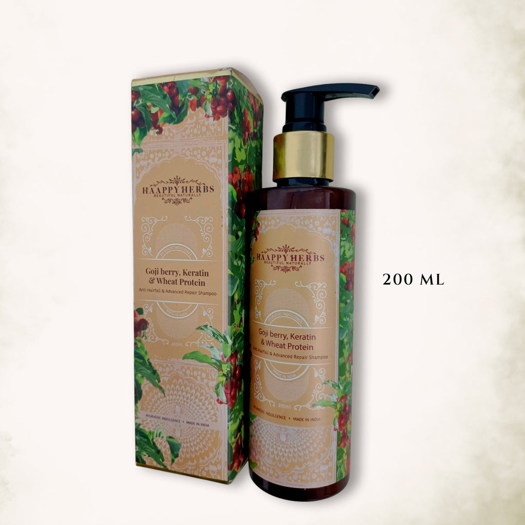 Haappyherbs Goji Berry, Keratin & Wheat Protein Shampoo