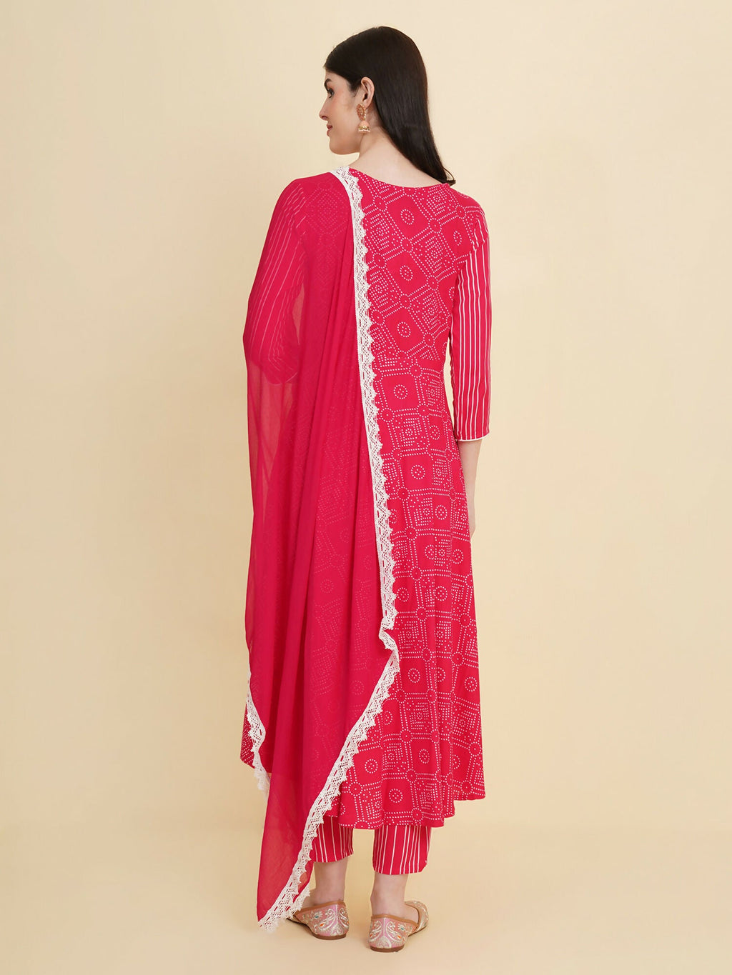 Designer Stylish Pink cotton Stitched Suit With Dupatta - Tanisha