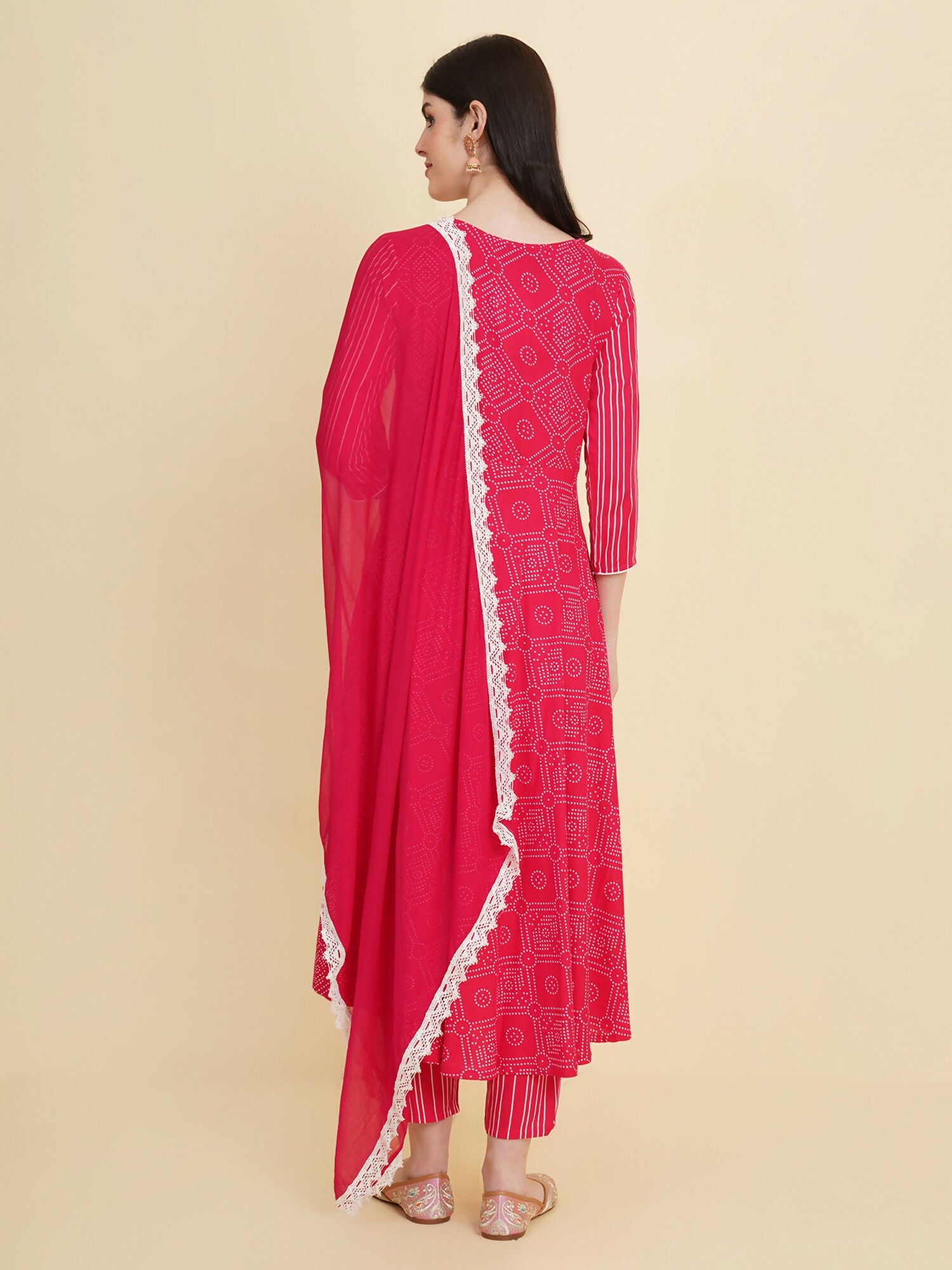 Designer Stylish Pink cotton Stitched Suit With Dupatta - Tanisha