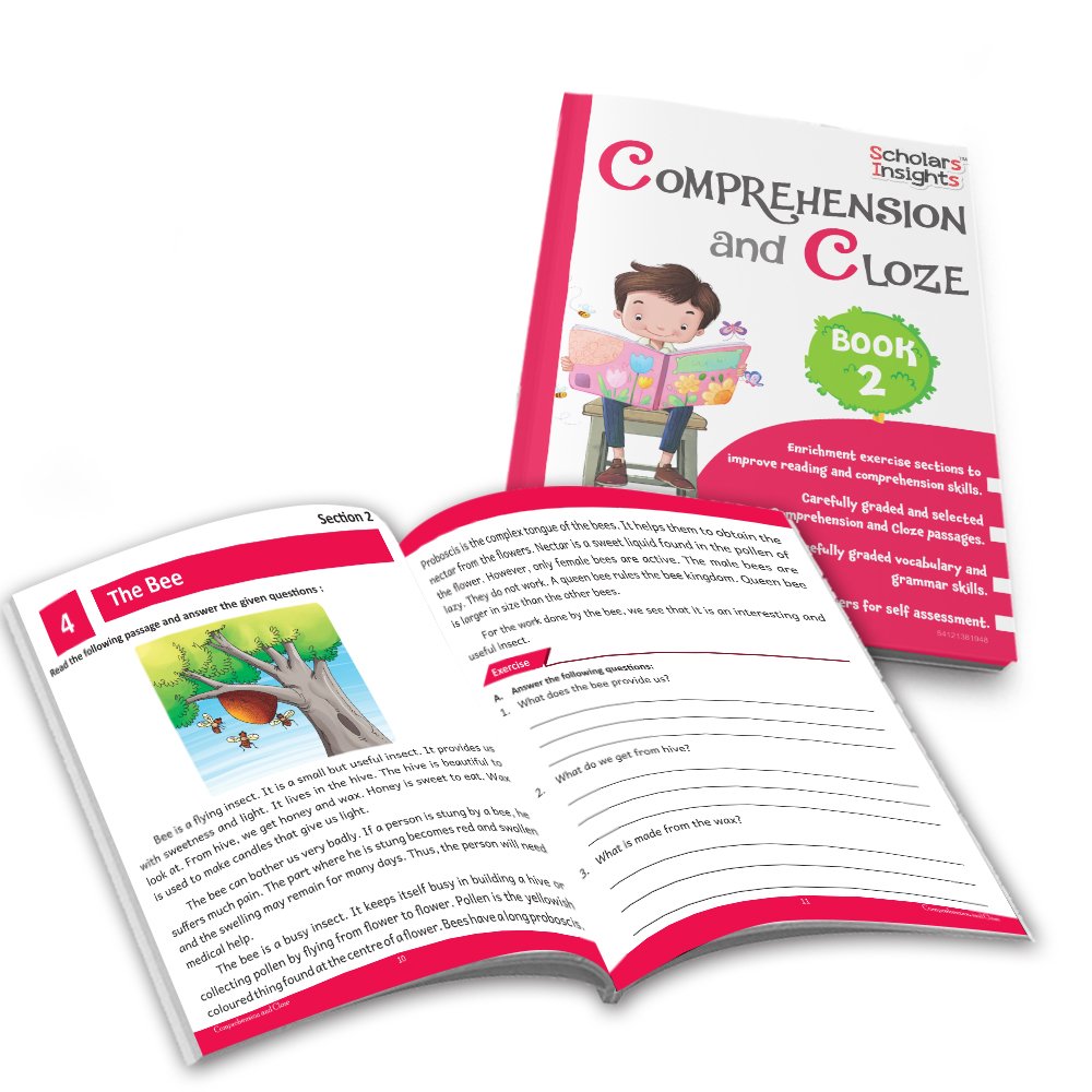 Grade 2 Ultimate English Combo Practice Workbooks Set of 4: Grammar, Writing Skills, Olympiad Prep, and Gear Up English| Ages 7-8 Years