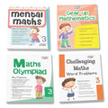 Grade 3 Comprehensive Learning with Mathematics Workbooks Set of 4 Ages 8-9 Years: Gear Up Math, Mental Math, Olympiad, and Challenging Word Problems