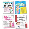 Grade 4 Comprehensive Learning with Mathematics Workbooks Set of 4 Ages 9-10 Years: Gear Up Math, Mental Math, Olympiad, and Challenging Word Problems